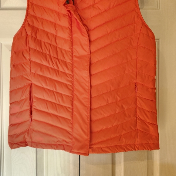 TALBOTS Down Puffer Tangerine Vest Women's Size Medium - Picture 2 of 15